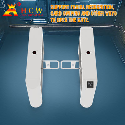 HCW Brushless Motor Automatic Swing Barrier Turnstile 40W For Pedestrian Management