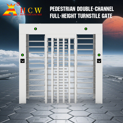 SUS304 Full Height Turnstile Pedestrian Access Control With RFID