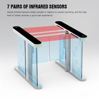 HCW High Security Speed Lane Turnstile with Face Recognition and 24/7 Uninterrupted Operation for Access Control