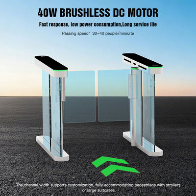 HCW High Security Speed Lane Turnstile with Face Recognition and 24/7 Uninterrupted Operation for Access Control