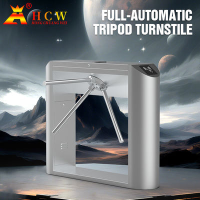 HCW Vingerafdruk Taillehoogte SUS304 Tripod Draaibaar hek Drie rolarm