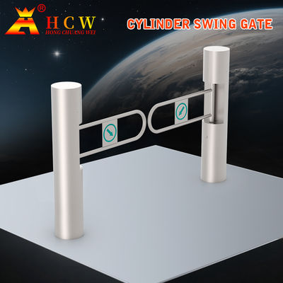 HCW AC220V Swing Barrier Gate Brugtype Enkele / Tweeweg Voetgangers Swing Turnstile Poort