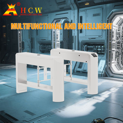 HCW IP44 Swing Barrier Turnstile 40W Stainless Steel 304 Pedestrian Turnstile Gate