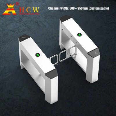 SS304 Swing Barrier Turnstile with 20W Motor Power 4 Pairs Infrared Detection and 2 Million Working Life for Entrance Control